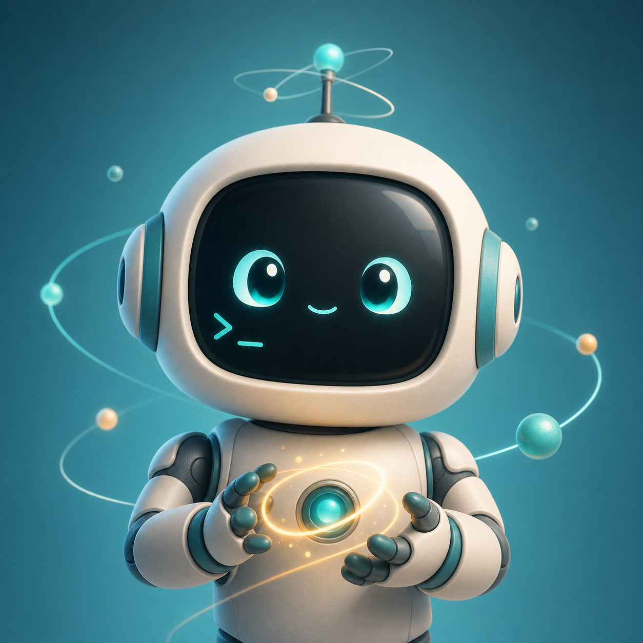 A friendly digital coding assistant with physics-inspired orbit lines